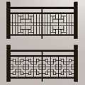 Black Traditional Railings With Intricate Geometric Cutout Patterns For Interior Exterior Design