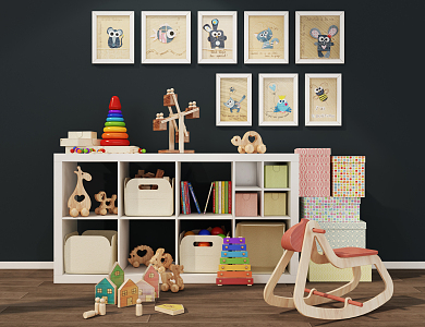 Modern Toy Children's Room Children's Toy Hanging Picture 3d model