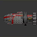 Futuristic Large Spacecraft With Small Ships In Interstellar Fleet Exploration