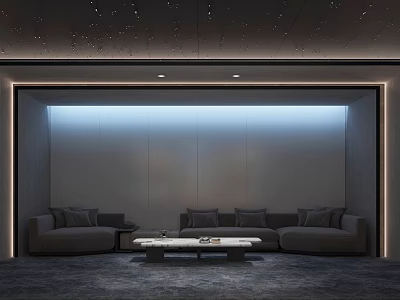 modern video room 3d model