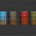 Colorful Oil Barrels Featuring Decorative Patterns And Rusty Texture On Black Surface Gray Background