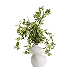 Modern floral green plant flower decorative ornaments 3d model