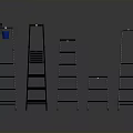 Different Types of Ladder Equipment Including Step and Folding Designs for Home Use
