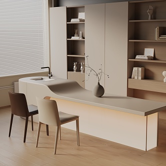 Modern table combination 3d model