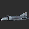 American F4 ghost aircraft 3d model