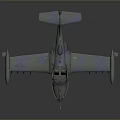 Camouflage Military Aircraft Model With Detailed Cockpit And Wing Structure Design