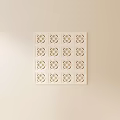 Intricate Carving Wall Decoration Design With Elegant Square Geometric Patterns 3d model