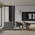 Modern table combination 3d model