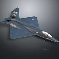 Black Fighter Jet Model With YT-33 701 Tail Number And Sleek Design