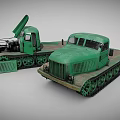 Green Tracked Truck Models With Detailed Vintage Design And Collectible Features