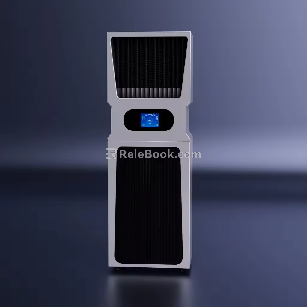 Humidification and dehumidification integrated machine new fan purification machine humidification and dehumidification archives archive warehouse 3d model