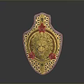 Medieval Shield Ancient Shield Defensive Weapon Ancient Shield Iron Shield Protective Shield Wooden Shield 3d model