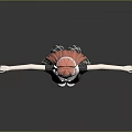 Game Movie Character Featuring Red Pink Hair Plaid Dress Black Stockings White Shoes Arms Outstretched