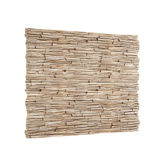 Modern background wall wood wall 3d model