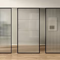 glass partition bathroom partition changhong glass partition wall oil sand glass partition living room partition screen partition restaurant partition 3d model