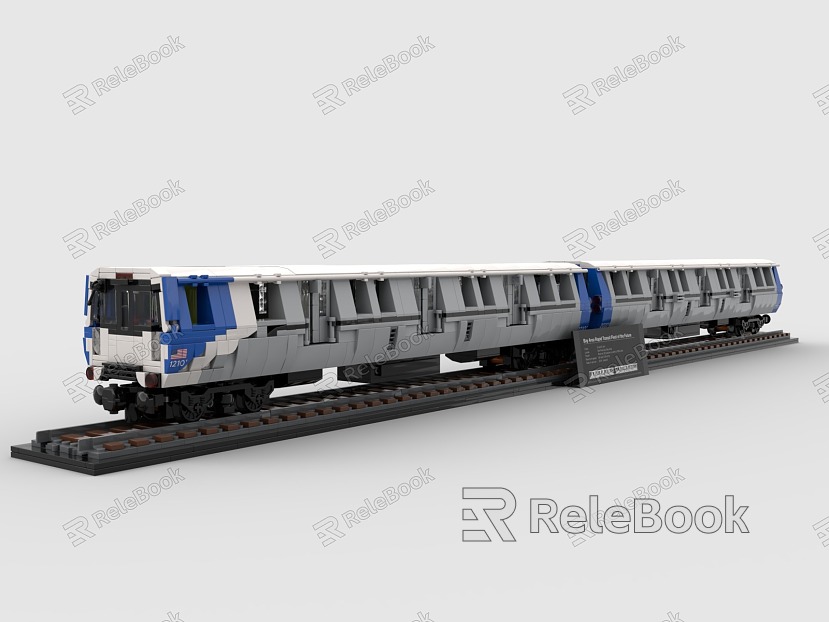 LEGO toys high-speed rail rail train rail transit model