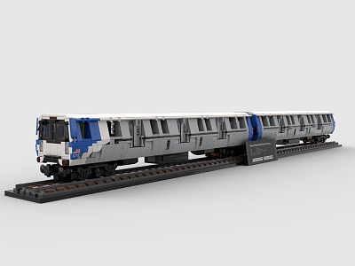 LEGO toys high-speed rail train rail transit model