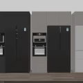 Modern Kitchen Refrigerator Freezer With Different Color Styles And Finishes