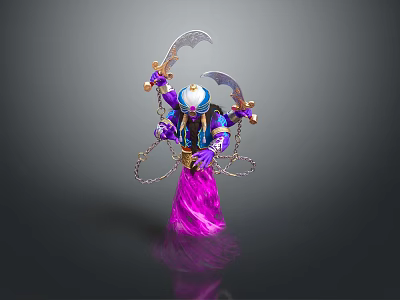 Modern game character wise man old man old man ancient old man 3d model