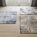 Modern square carpet senior square fabric carpet 3d model