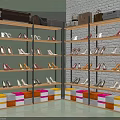 Multi tiered Metal Frame Shoe Rack With Various Shoes And Colorful Storage Boxes