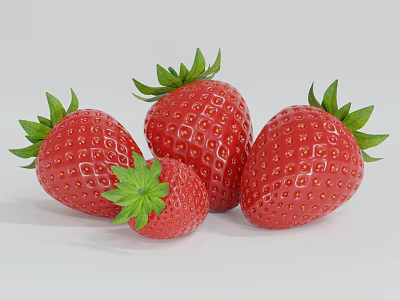 Modern Strawberry Small Strawberry 3d model Modern Strawberry Small Strawberry 3d model