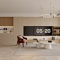 Modern Living Dining Room Interior Design With Sofa Coffee Tables And Dining Chairs