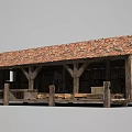 Rustic Wooden House With Tiled Roof Wooden Beams And Front Porch Design