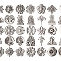 European-style carved 3d model