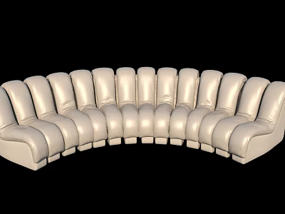 Modern Multiplayer Sofa Personality Sofa 3d model