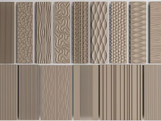 Modern wall panel background wall decorative panel 3d model