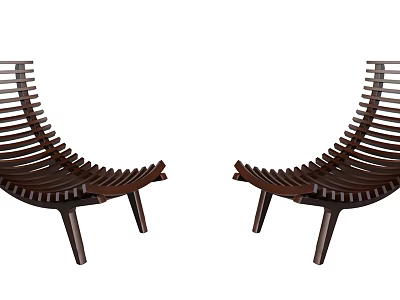 Modern recliner nine fox seat 3d model