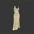 Elegant White Sleeveless Long Dress Featuring Ruched Details And Floor Length
