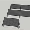 Solar Panel Mounting Systems For Industrial Energy Generation Projects 3d model
