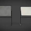 Office Furniture Mobile Whiteboard Stand With Double Writing Surfaces And Sturdy Metal Frame