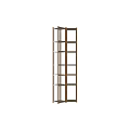 Modern Open Design Bookcase With Multiple Shelves And Metal Frame Structure