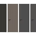 Modern Flush Doors With Different Wood And Metal Finishes For Home Interior Design