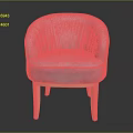 Light Gray Velvet Upholstered Chair With Wooden Legs And Modern Design