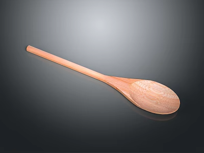 Natural Wooden Spoon Kitchen Utensil For Cooking And Stirring Needs 3d model