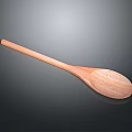 wooden spoon kitchen utensils tableware cooking tools 3d model