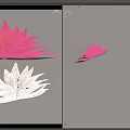 Orange Lotus Shaped Landscape Sculpture With Layered Petals For Outdoor Garden Decor