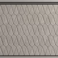 Upholstered Soft Panel With Geometric Diamond Stitching In Gray Tone And Dark Frame 3d model