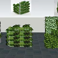 Lush Indoor Living Plant Wall Design With Vibrant Greenery And Decorative Panels