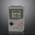 Nintendo Game Boy Retro Electronic Gaming Device Displaying Pokémon Game On Screen