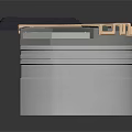Industrial Mechanical Metal Container With Pipes And Structural Details