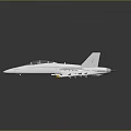Sleek White Fighter Jet Featuring Cockpit and Missiles Under Wings