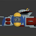 Modern Sci-Fi Car Sci-Fi Weapon Sci-Fi Battle Car Soldiers 3d model