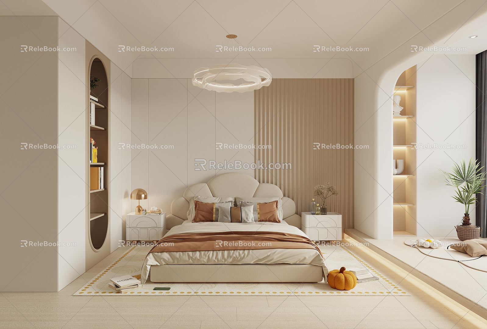 Modern Bedroom Simple Bedroom 3d model