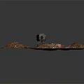 Lunar Surface Exploration Rover With Advanced Scientific Instruments And Mobility Wheels