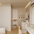 Modern Open Living and Dining Room with Sofa Dining Table and Wooden Flooring